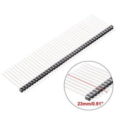 1x40 23mm Erkek Header 40 Pin 2.54mm 180 Derece - Motorobit