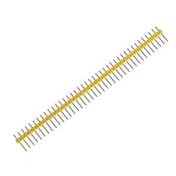 1x40 Erkek Header 40 Pin 2.54mm 180 Derece - Sarı - Motorobit