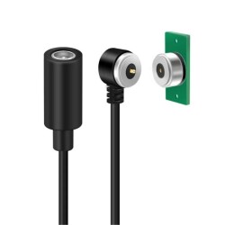 2-Pin 10mm 90C Kablolu PCB'li Pogo Pin Manyetik Konnektör Takımı - DC Soketli - LIKE