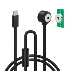 2-Pin 15mm 90C Kablolu PCB'li Pogo Pin Manyetik Konnektör Takımı - Type-C Soketli - LIKE