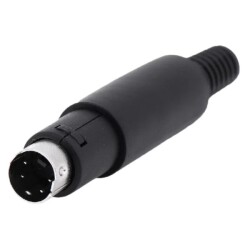 4 Pin Erkek Mini DIN Konnektör - Motorobit