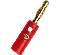 4mm Kırmızı Erkek Born Jak - Banana Konnektör - Motorobit
