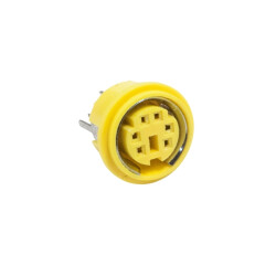 6 Pin Dişi Mini DIN Konnektör - Panel Tipi - Motorobit