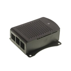 Alüminyum Raspberry Pi B+/2/3 Uyumlu Kutu - Siyah - Motorobit