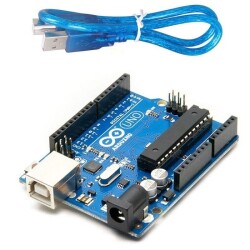 Arduino Uno R3 DIP Klon - (USB Kablo Dahil) - Motorobit