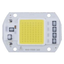Beyaz 220V Projektör Cob Led 50W Driver Çipli - Motorobit