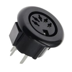 DS-5-07A 5 Pin Dişi DIN Konnektör - Panel Tipi - Motorobit