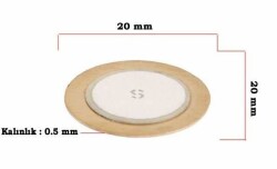 Piezo Disk Element - 20 mm Çap - Motorobit