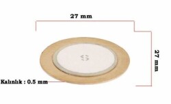 Piezo Disk Element- 27 mm Çap - Motorobit