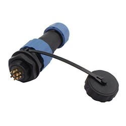 SD16 7 Pin 16mm Su Geçirmez Konnektör Takımı - Panel Tipi - Motorobit